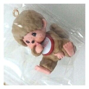 Monchhichi boy keychain figurine